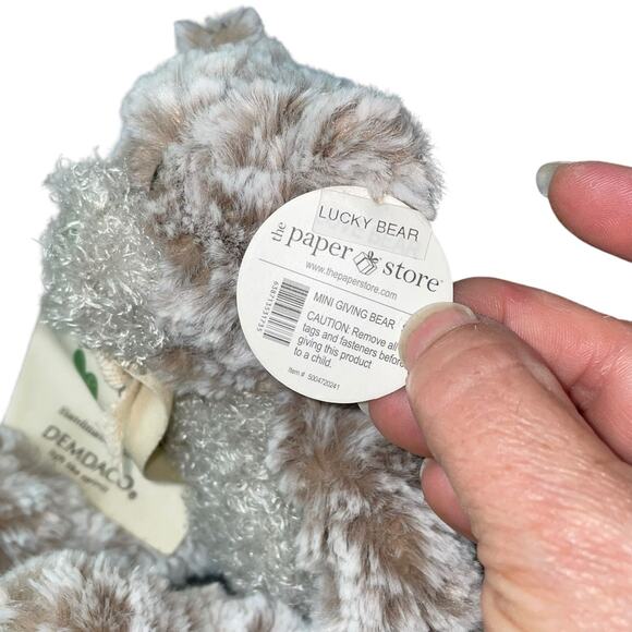 Demdaco Giving Bear Plush Shamrock I am Lucky to Know You Stuffed Animal Gift 9" - Picture 11 of 12